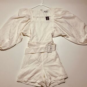 Womens Size XXS Express White Romper New w/Tags